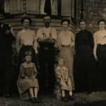 Family photograph at Holgate Farm