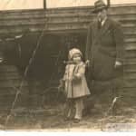 Grandfather and Aunt in 1932 at the Gilten Market