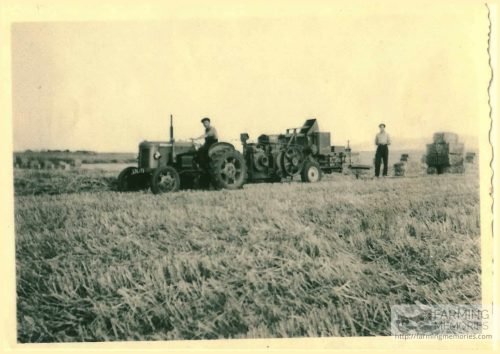 Tractor and Baler in the 1960s