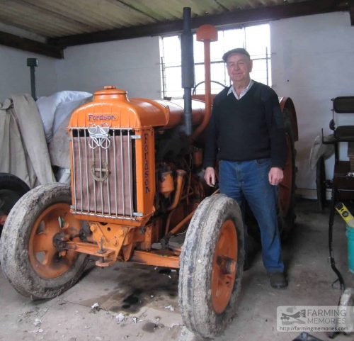 Geoff Phillips with Fordson Major Diesel tractor